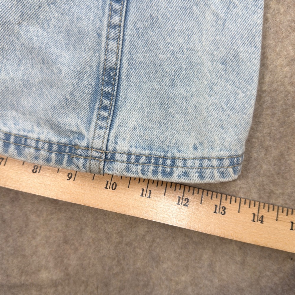 H&M Divided Womens 8 Light Blue Y2K Retro Wide Leg Baggy Flare Jeans Skater Girl - Picture 10 of 11